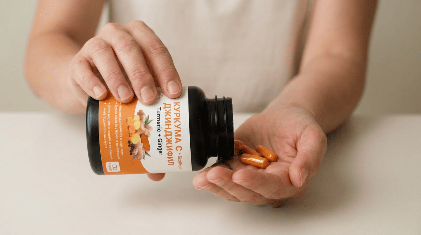 Био Куркума с Джинджифил и Черен Пипер (BioPiperin)