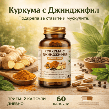 Пиперин +  Куркума с екстракт Джинджифил