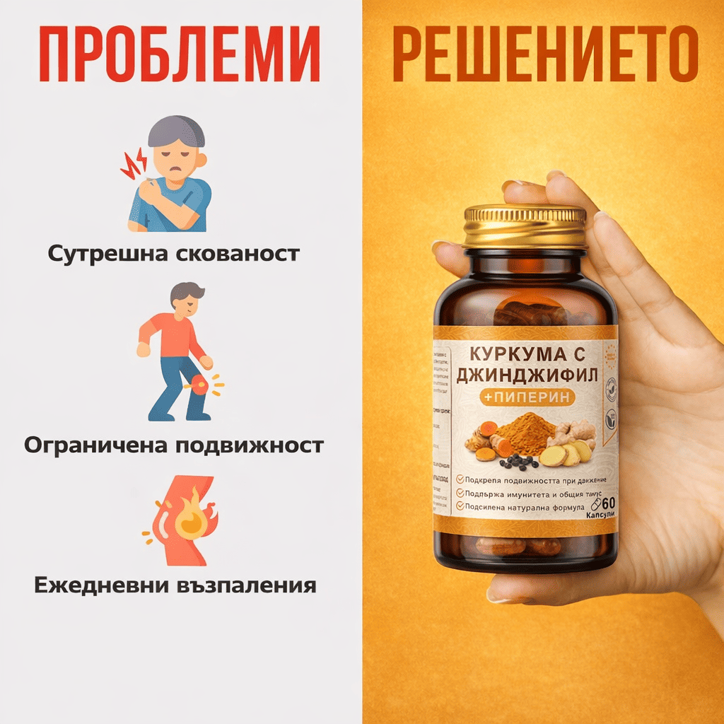 Пиперин +  Куркума с екстракт Джинджифил