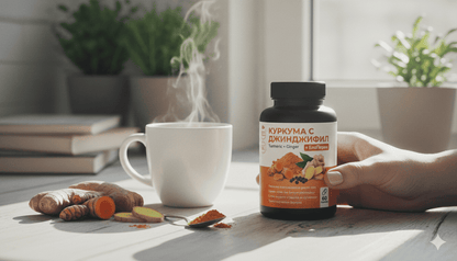 Био Куркума с Джинджифил и Черен Пипер (BioPiperin)