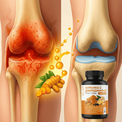 Био Куркума с Джинджифил и Черен Пипер (BioPiperin)